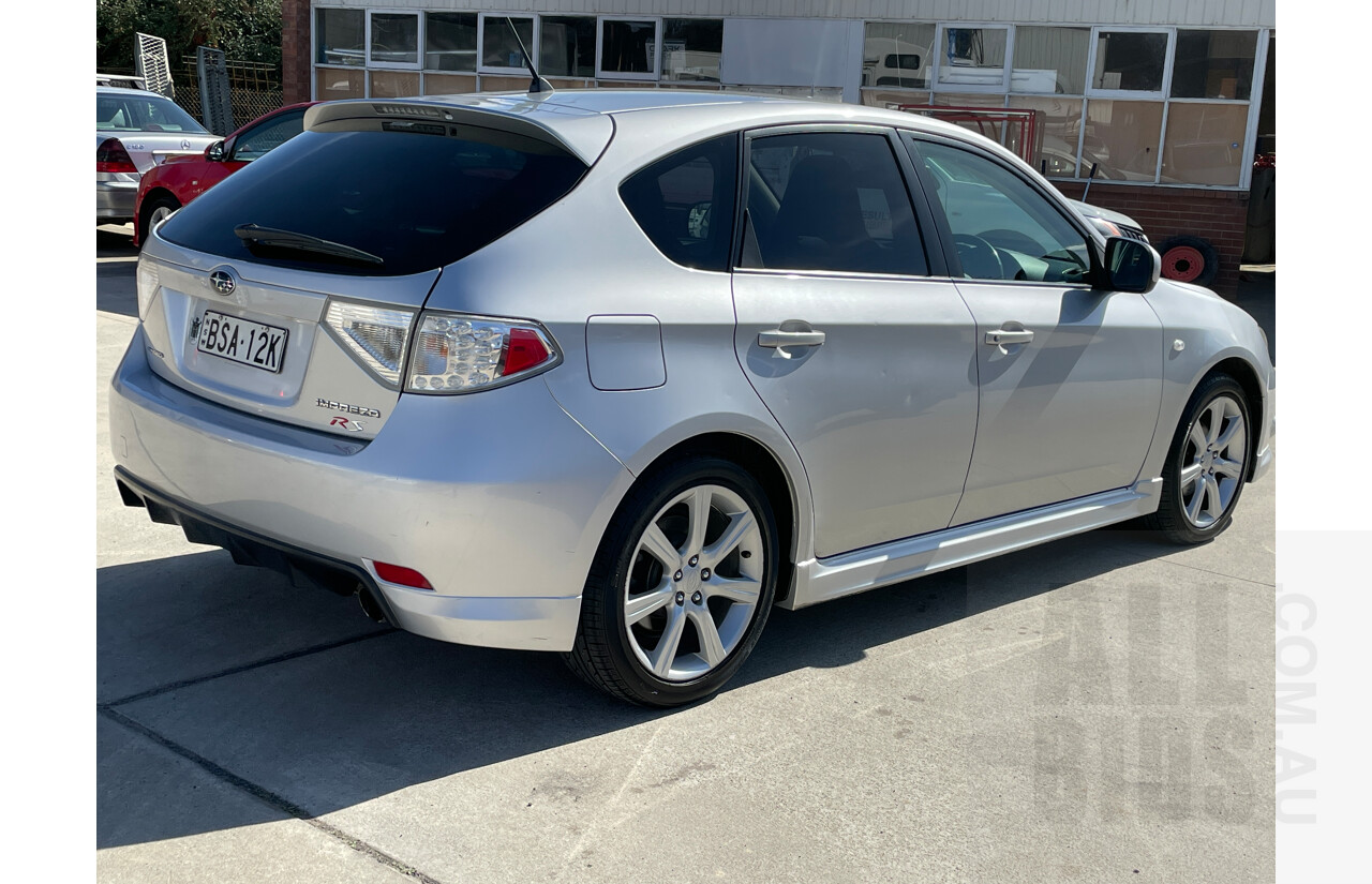7/2010 Subaru Impreza RS (awd) MY11 5d Hatchback Silver 2.0L