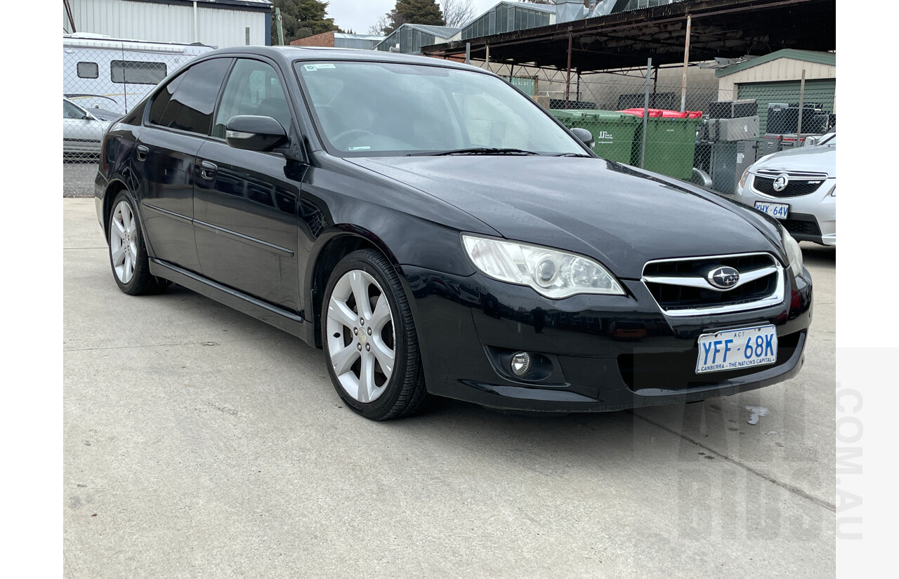 9/2007 Subaru Liberty 2.5i Heritage MY08 4d Sedan Black 2.5L