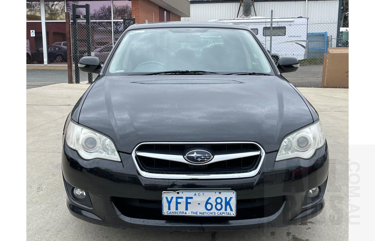 9/2007 Subaru Liberty 2.5i Heritage MY08 4d Sedan Black 2.5L