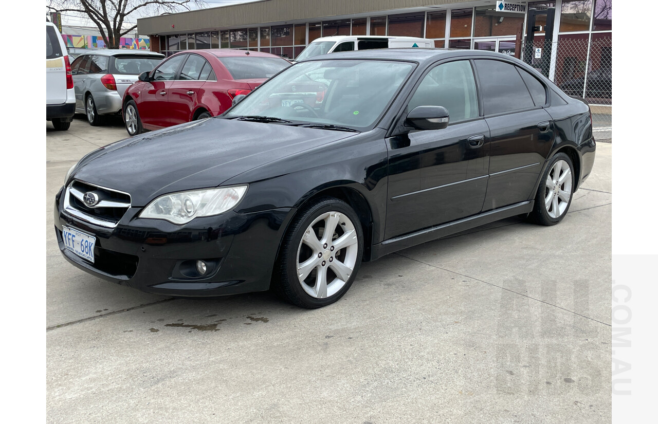9/2007 Subaru Liberty 2.5i Heritage MY08 4d Sedan Black 2.5L