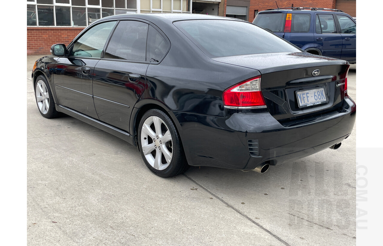 9/2007 Subaru Liberty 2.5i Heritage MY08 4d Sedan Black 2.5L