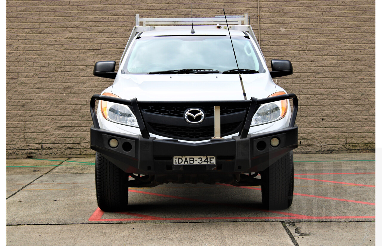 8/2014 Mazda BT-50 XT (4x4) MY13 Freestyle C/Chas White 3.2L Turbo Diesel