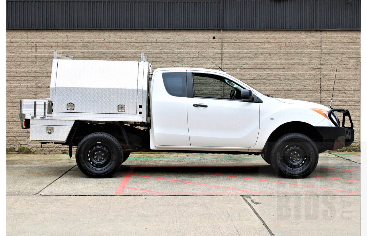 8/2014 Mazda BT-50 XT (4x4) MY13 Freestyle C/Chas White 3.2L Turbo Diesel