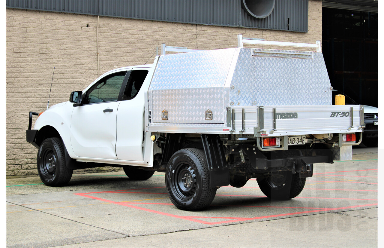 8/2014 Mazda BT-50 XT (4x4) MY13 Freestyle C/Chas White 3.2L Turbo Diesel