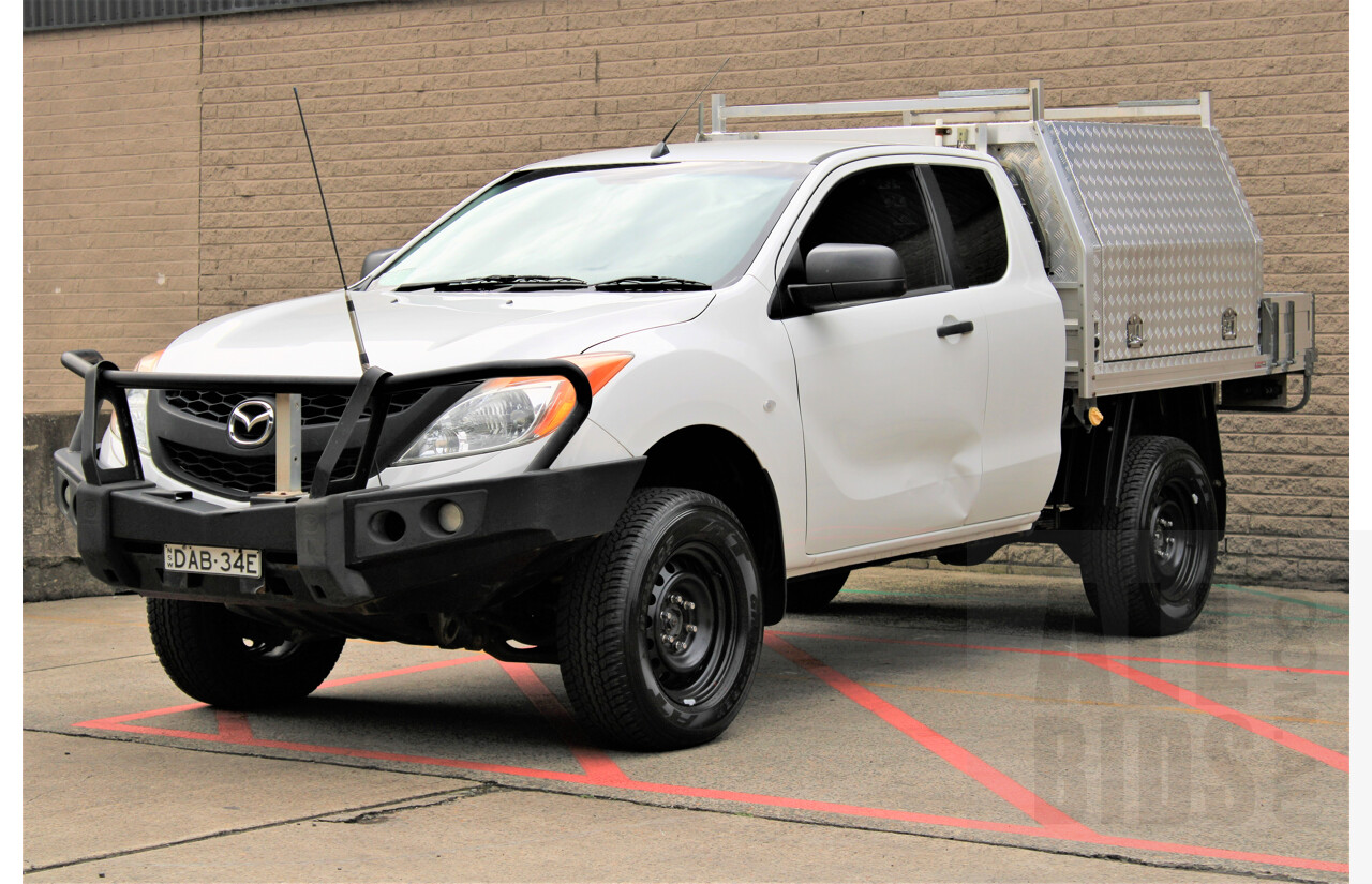 8/2014 Mazda BT-50 XT (4x4) MY13 Freestyle C/Chas White 3.2L Turbo Diesel