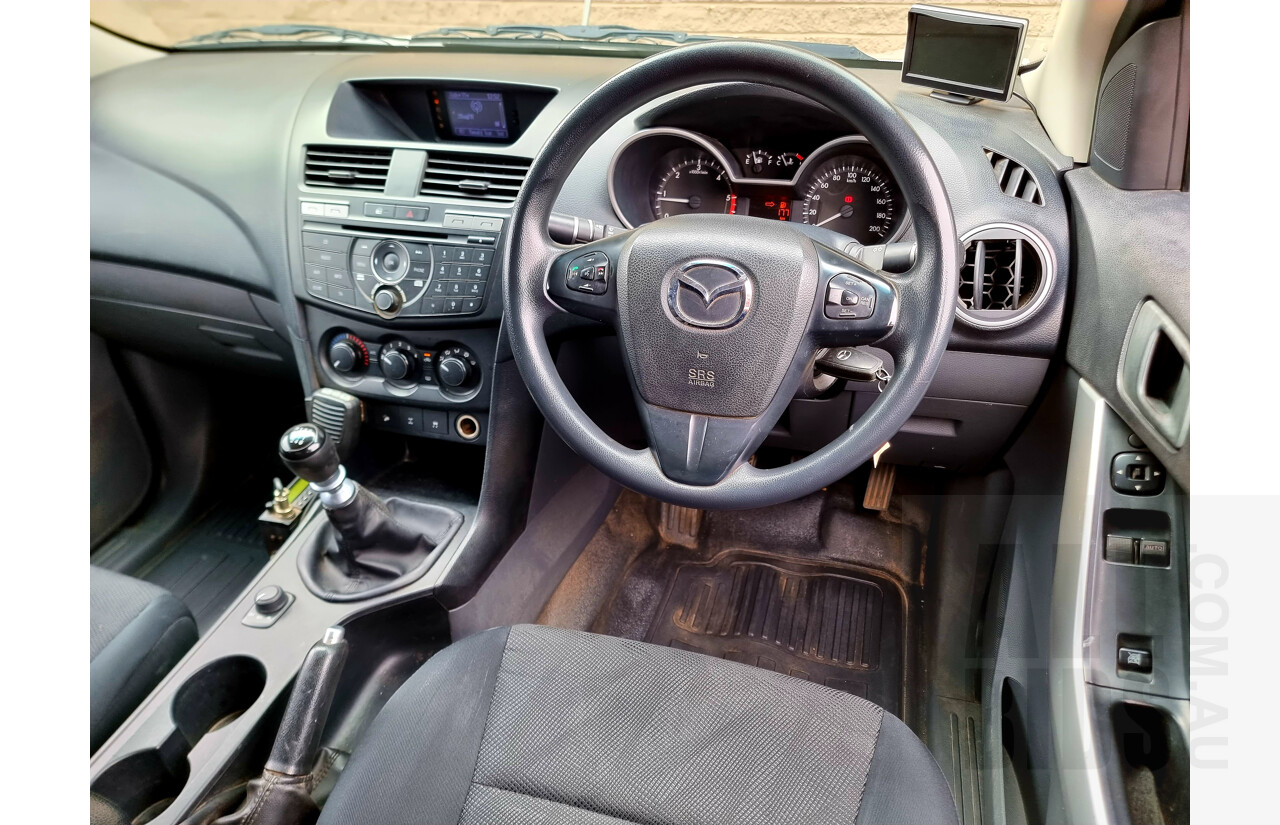 8/2014 Mazda BT-50 XT (4x4) MY13 Freestyle C/Chas White 3.2L Turbo Diesel