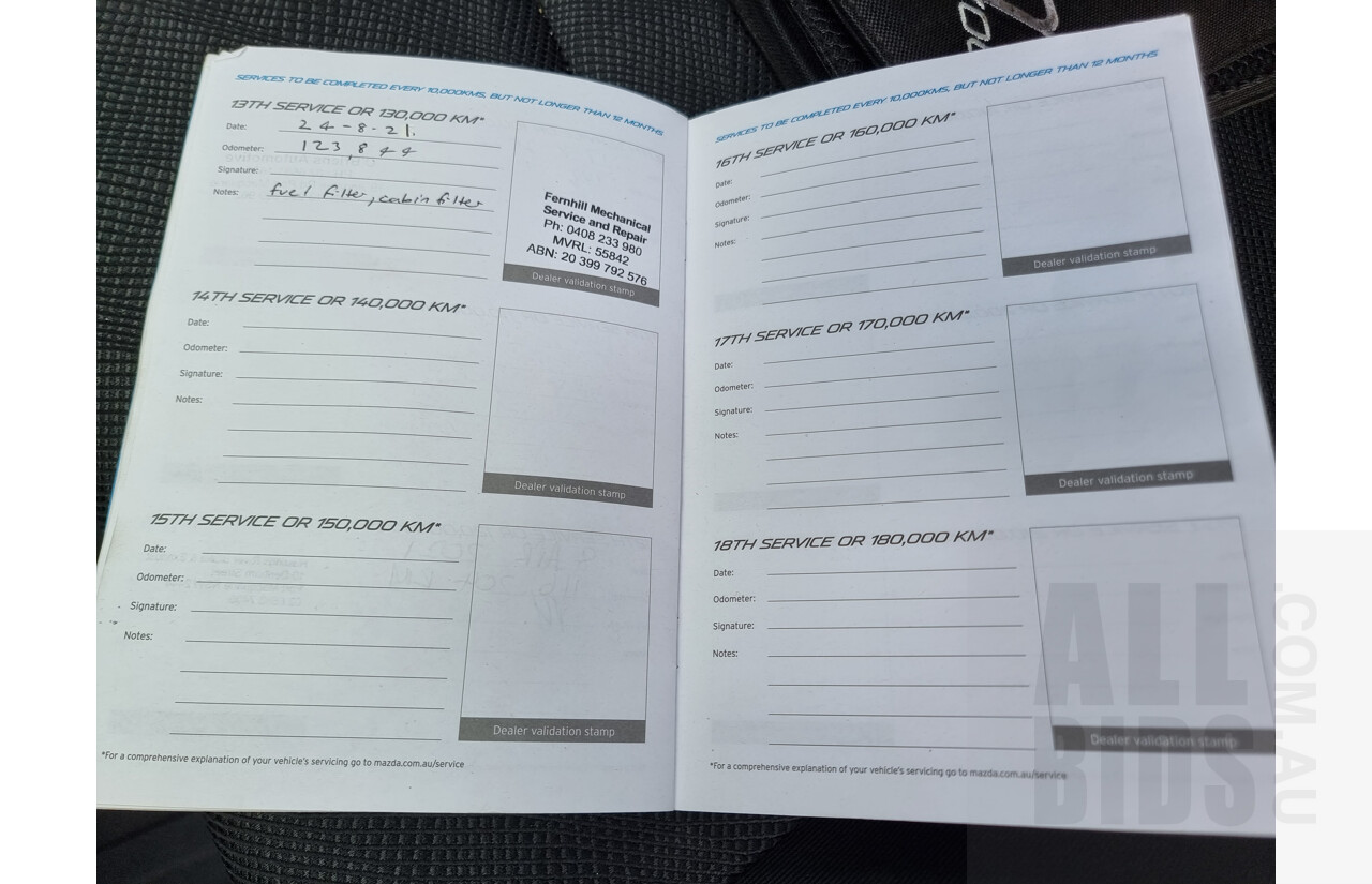 8/2014 Mazda BT-50 XT (4x4) MY13 Freestyle C/Chas White 3.2L Turbo Diesel