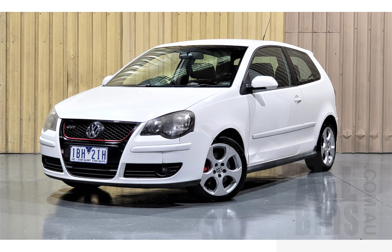4/2006 Volkswagen Polo GTI 9N 3d Hatchback White 1.8L Turbo