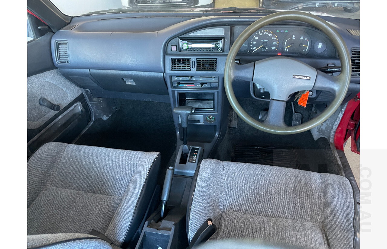 12/1989 Toyota Corolla CS AE92 4d Sedan Red 1.6L