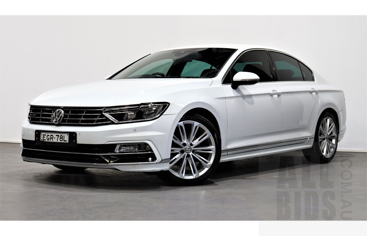 4/2016 Volkswagen Passat 118 TSI R-line 3C MY15 4d Sedan White 1.8L