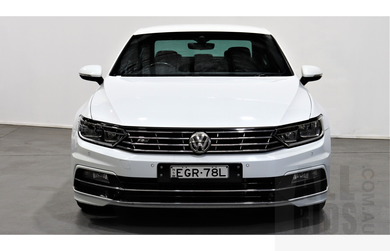 4/2016 Volkswagen Passat 118 TSI R-line 3C MY15 4d Sedan White 1.8L