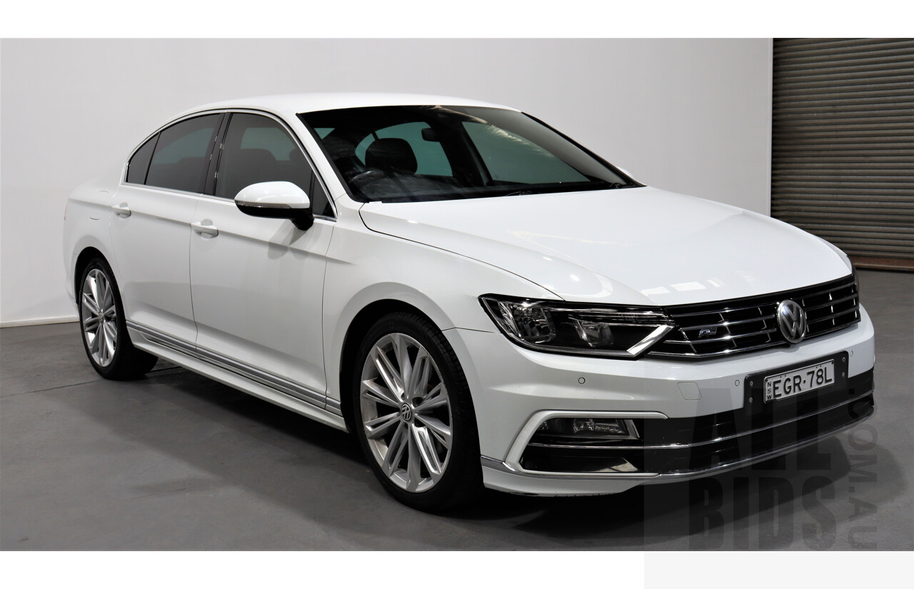 4/2016 Volkswagen Passat 118 TSI R-line 3C MY15 4d Sedan White 1.8L