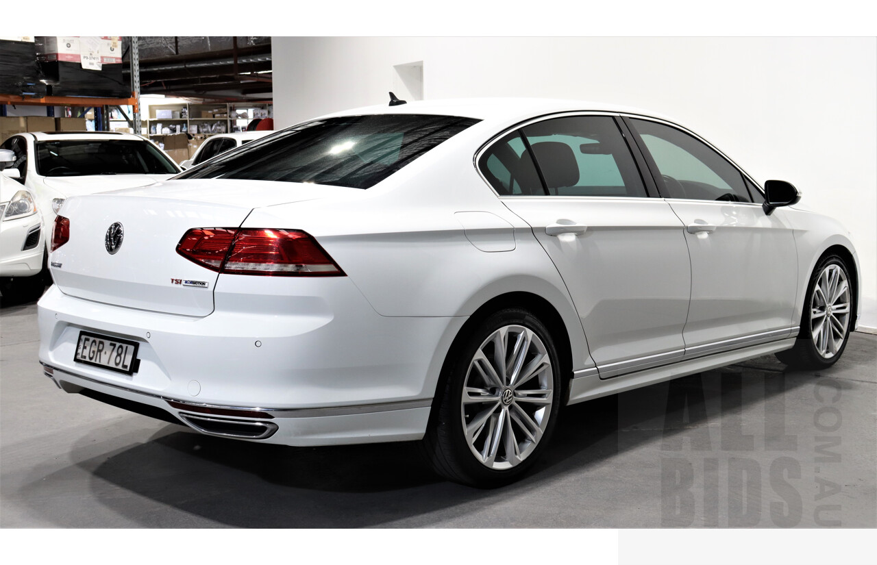 4/2016 Volkswagen Passat 118 TSI R-line 3C MY15 4d Sedan White 1.8L