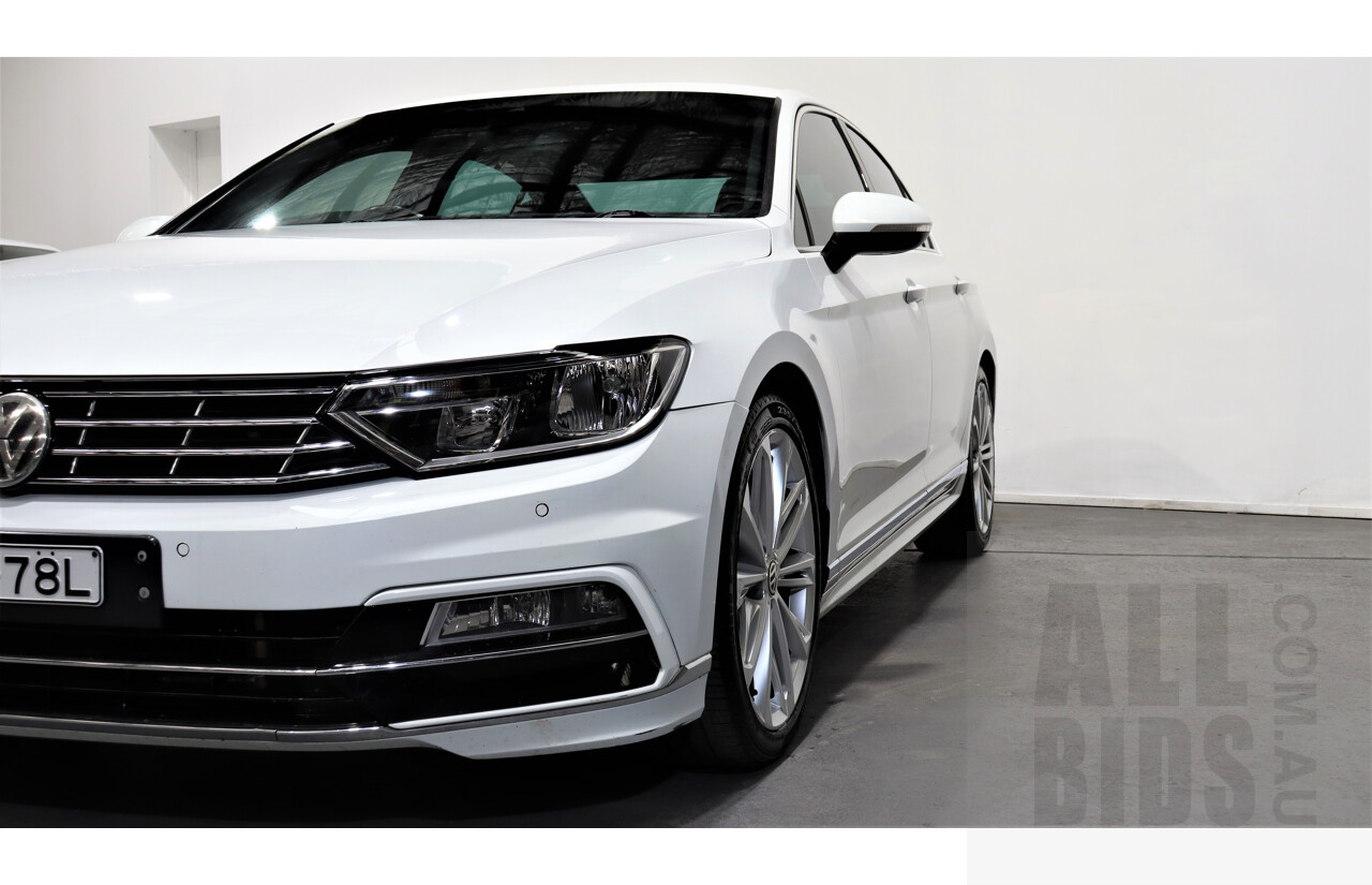 4/2016 Volkswagen Passat 118 TSI R-line 3C MY15 4d Sedan White 1.8L