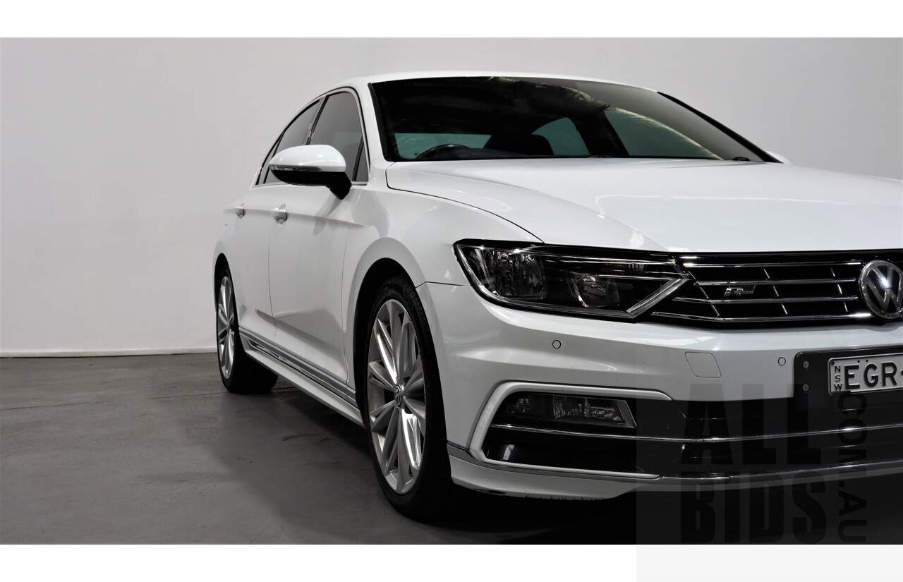 4/2016 Volkswagen Passat 118 TSI R-line 3C MY15 4d Sedan White 1.8L