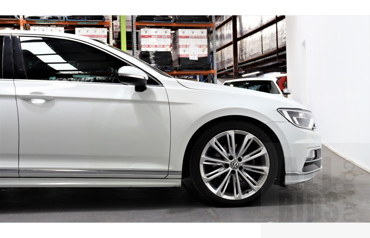 4/2016 Volkswagen Passat 118 TSI R-line 3C MY15 4d Sedan White 1.8L
