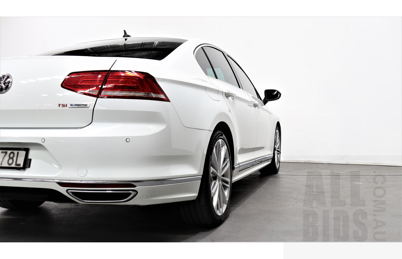 4/2016 Volkswagen Passat 118 TSI R-line 3C MY15 4d Sedan White 1.8L