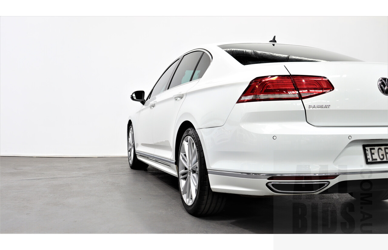4/2016 Volkswagen Passat 118 TSI R-line 3C MY15 4d Sedan White 1.8L