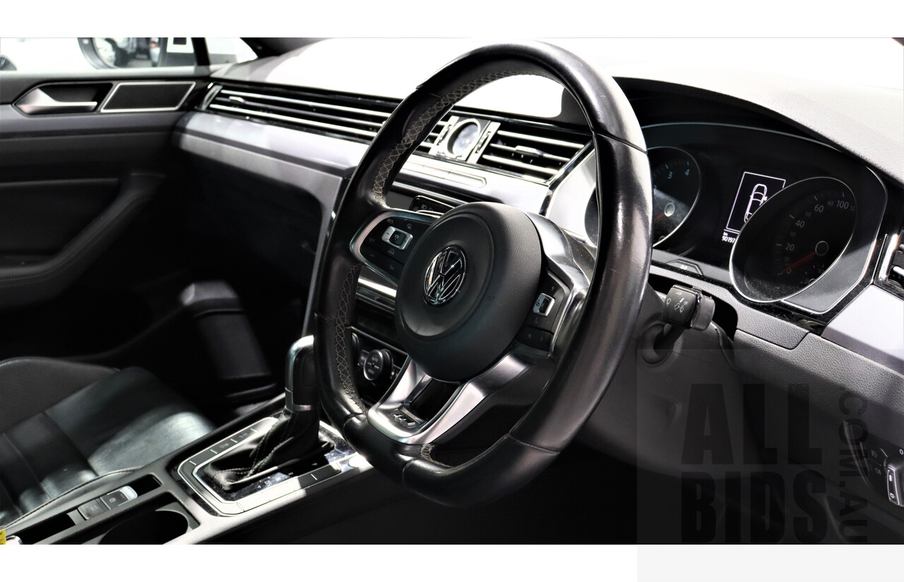 4/2016 Volkswagen Passat 118 TSI R-line 3C MY15 4d Sedan White 1.8L