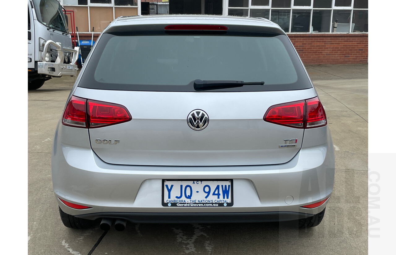 4/2013 Volkswagen Golf 90 TSI AU 5d Hatchback Silver 1.4L