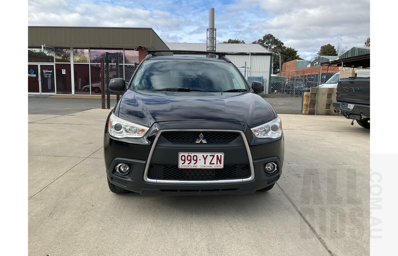 10/2011 Mitsubishi ASX Aspire (4wd) XA 4d Wagon Black 1.8L