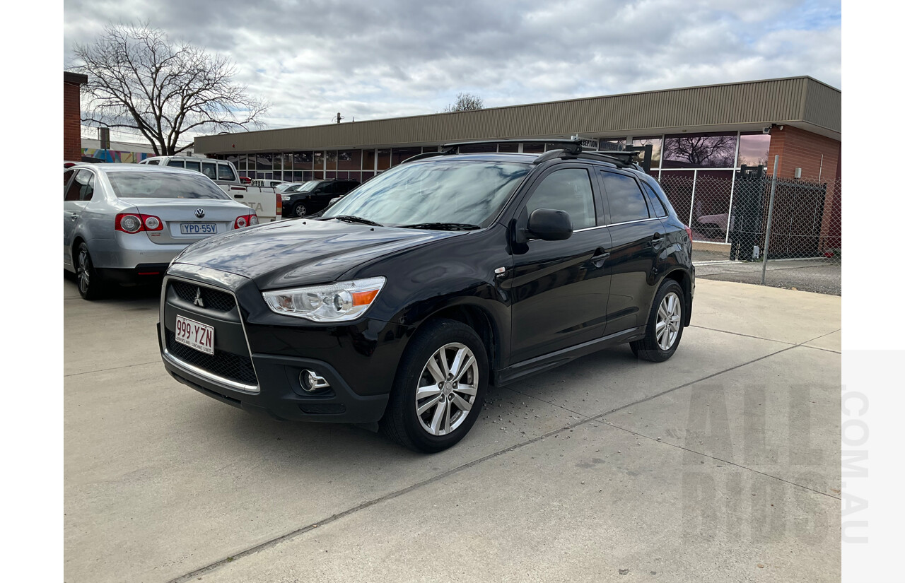 10/2011 Mitsubishi ASX Aspire (4wd) XA 4d Wagon Black 1.8L
