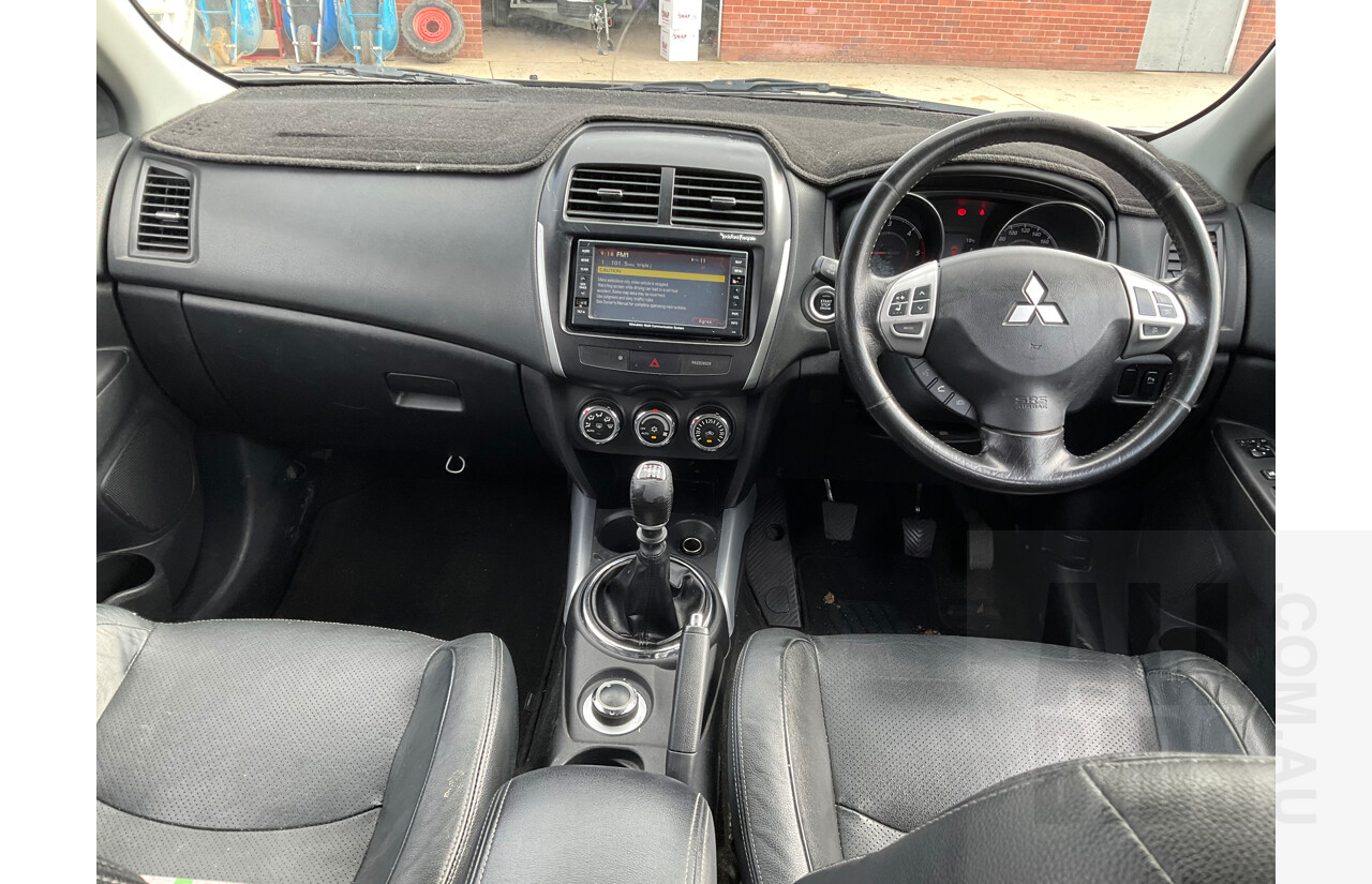 10/2011 Mitsubishi ASX Aspire (4wd) XA 4d Wagon Black 1.8L