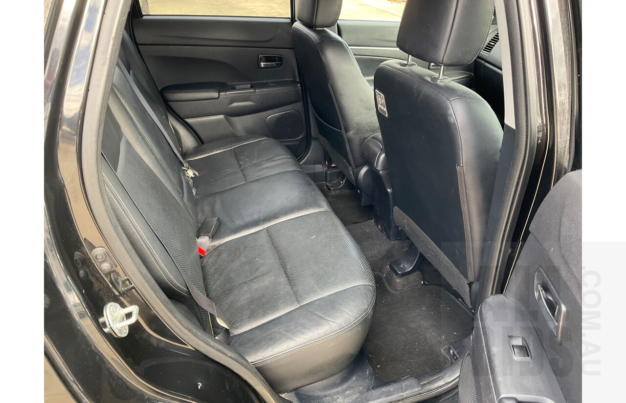 10/2011 Mitsubishi ASX Aspire (4wd) XA 4d Wagon Black 1.8L