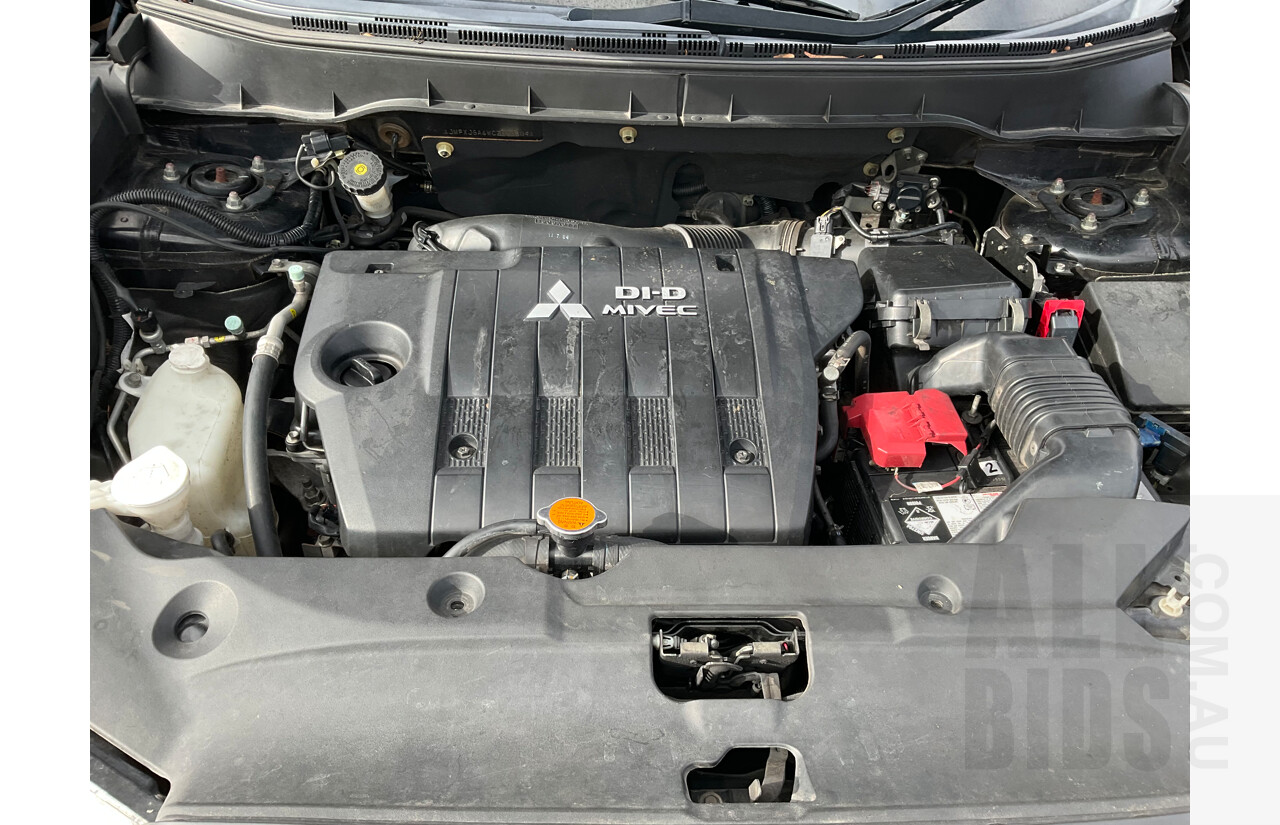 10/2011 Mitsubishi ASX Aspire (4wd) XA 4d Wagon Black 1.8L