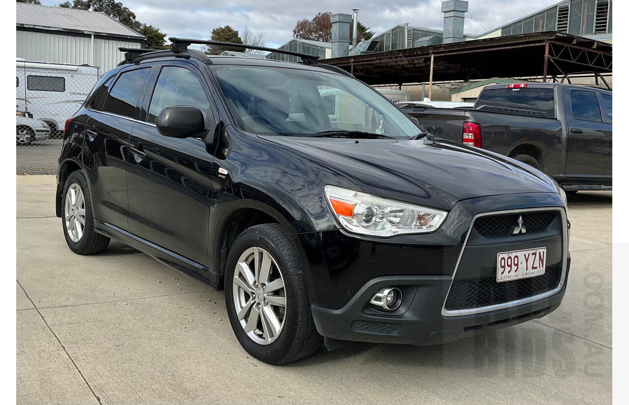 10/2011 Mitsubishi ASX Aspire (4wd) XA 4d Wagon Black 1.8L