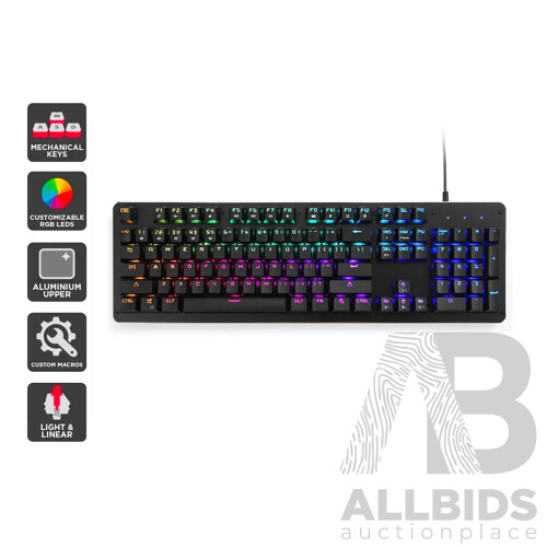 Kogan (KAMECHKBRSA) Full RGB Mechanical Keyboard (Red Switch) - ORP $59.99