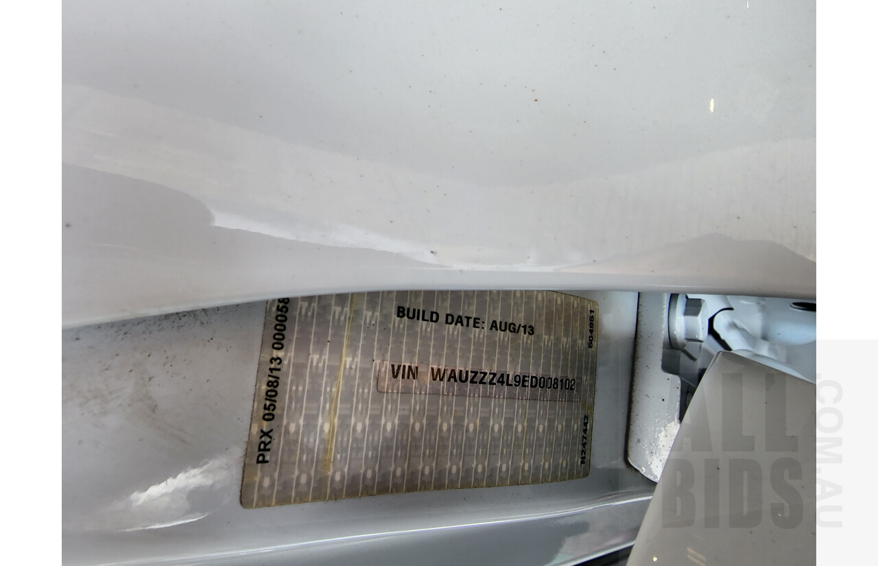 10/2013 Audi Q7 3.0 TDI Quattro S-Line MY13 4d Wagon White 3.0L - Turbo Diesel - 7 Seater
