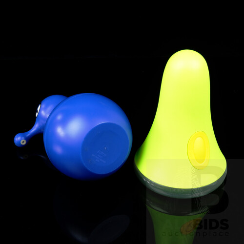 Alessi Flos Torch Holder Designed by Stefano Giovannoni with Alessi Mr Cold Soap Dispenser Designed by Massimo Giacon