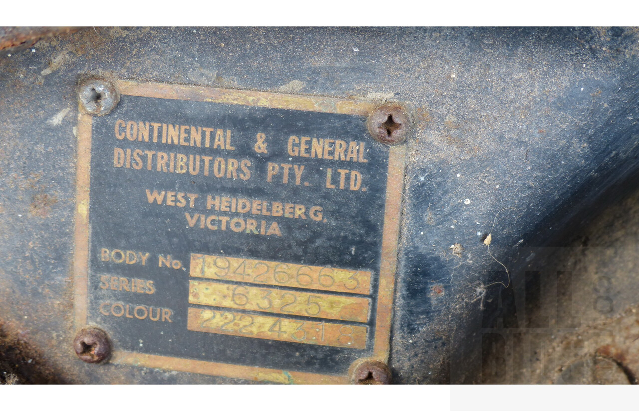 1958-1962 Citroen ID-19 4d Sedan White 2.0L - Very Rare Australian-Built Model