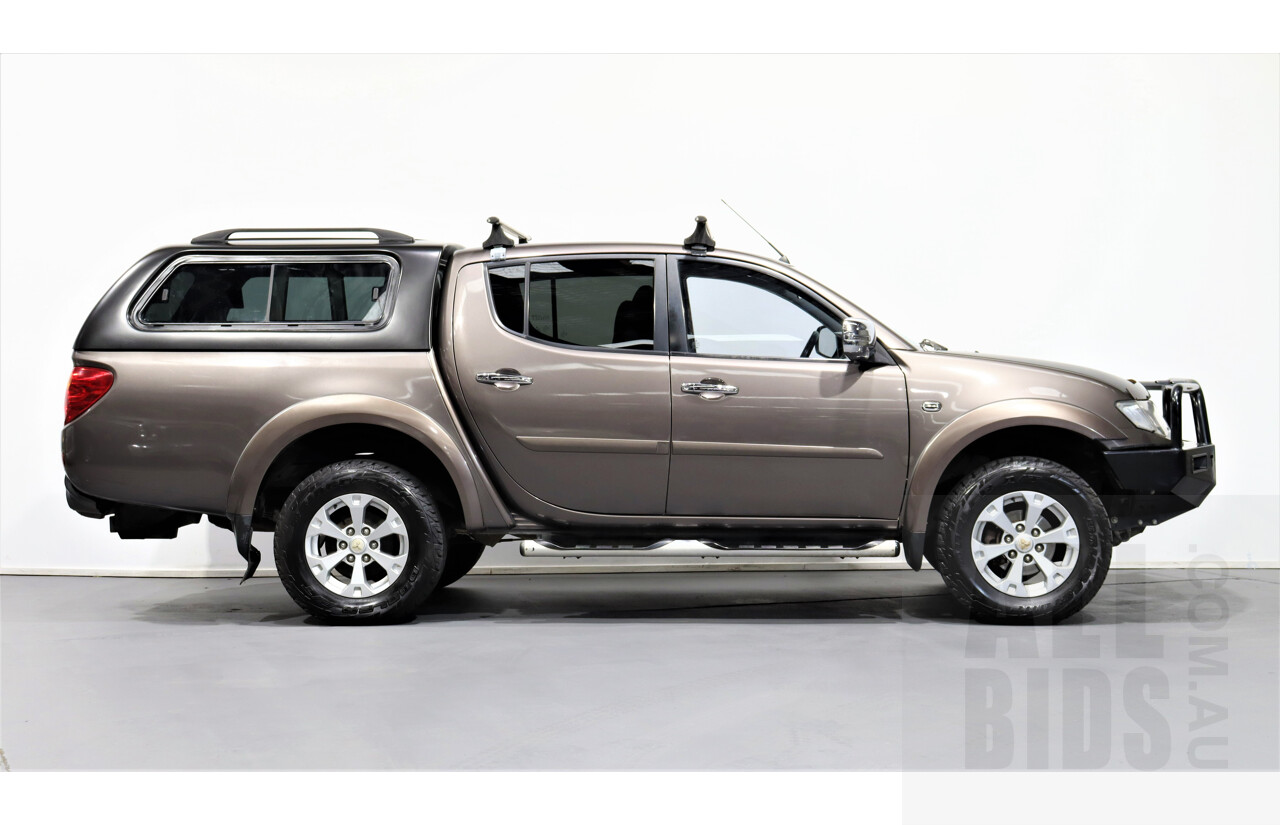 2/2013 Mitsubishi Triton Glx-R (4x4) MN MY13 Double Cab Utility Grey 2.5L