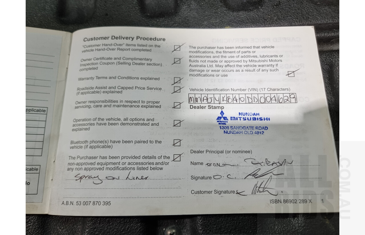 2/2013 Mitsubishi Triton Glx-R (4x4) MN MY13 Double Cab Utility Grey 2.5L