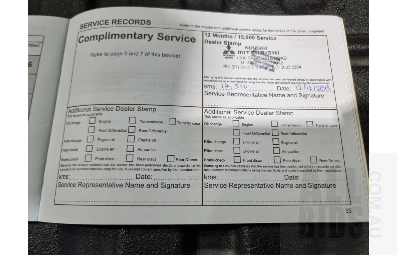 2/2013 Mitsubishi Triton Glx-R (4x4) MN MY13 Double Cab Utility Grey 2.5L