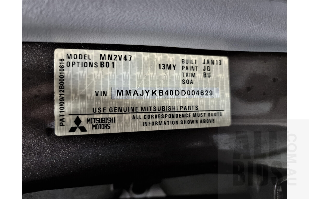 2/2013 Mitsubishi Triton Glx-R (4x4) MN MY13 Double Cab Utility Grey 2.5L