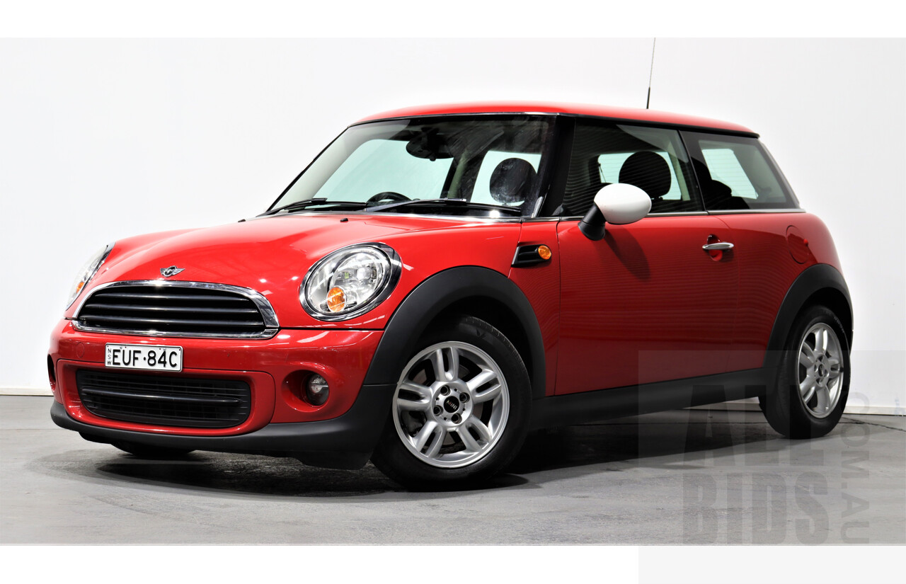 8/2012 Mini Cooper  R56 MY12 2d Hatchback Red 1.6L