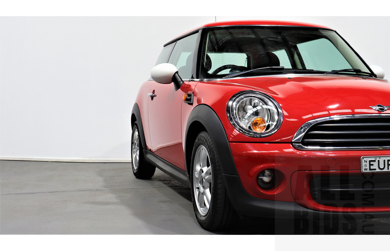 8/2012 Mini Cooper  R56 MY12 2d Hatchback Red 1.6L