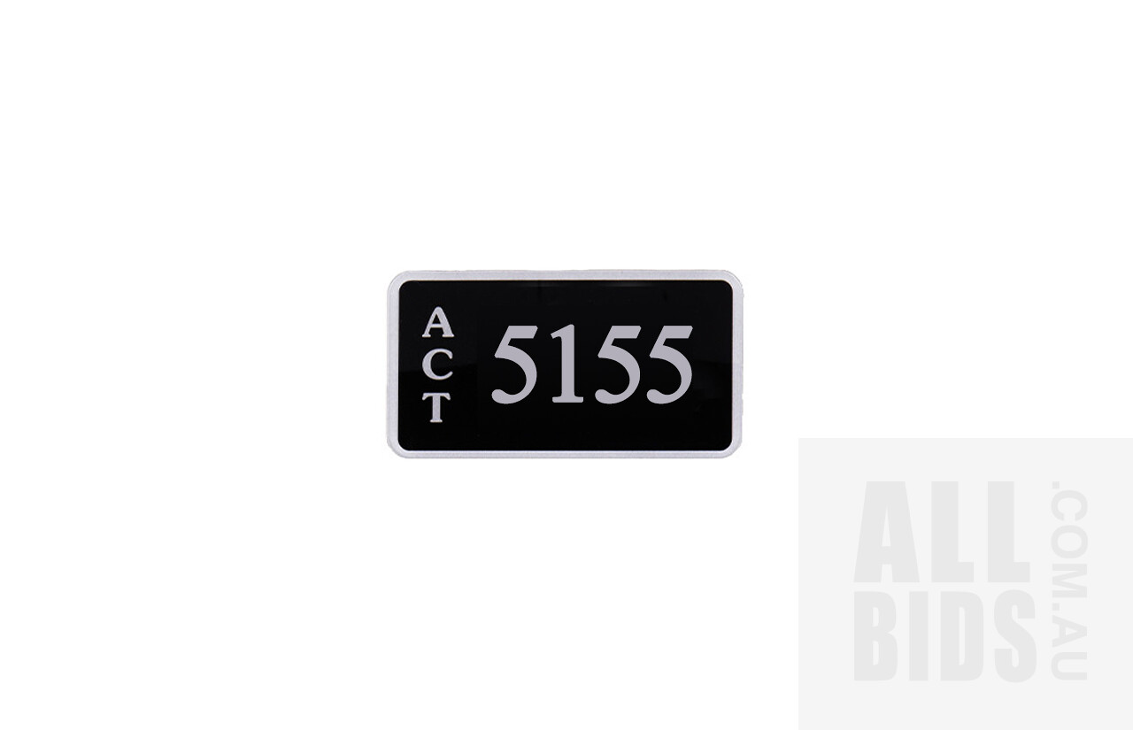 ACT 4-Digit Number Plate - 5155