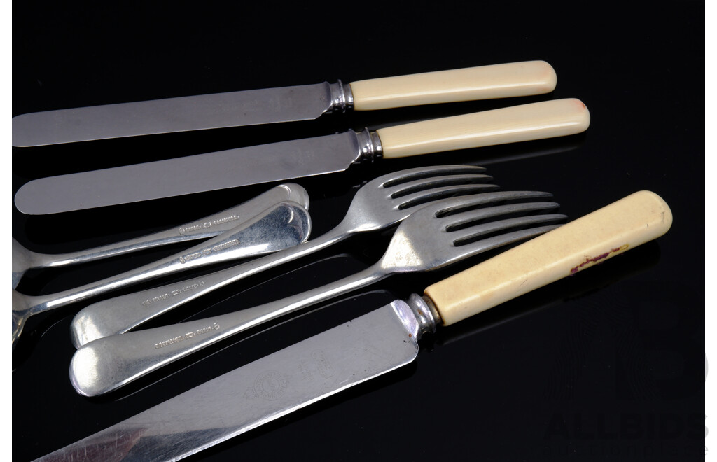 Vintage Faux Ivory Flatware Service, - Lot 1442549 | ALLBIDS