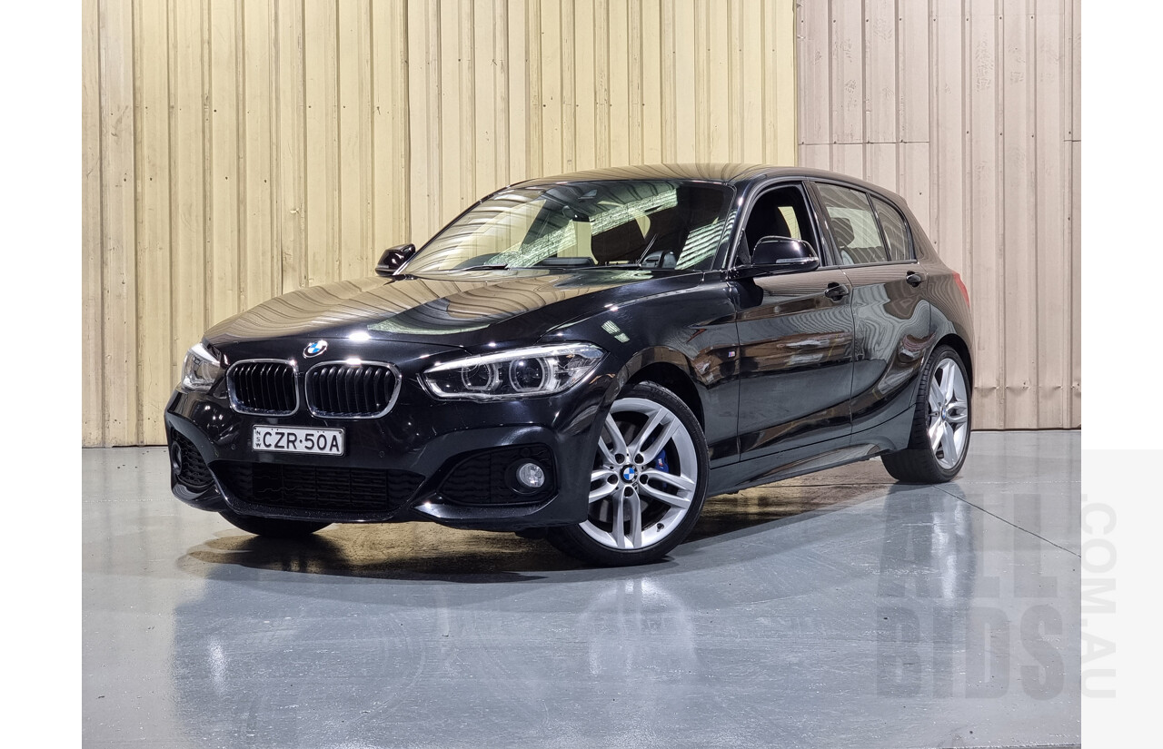 7/2015 Bmw 125i M-Sport F20 LCI MY15 5d Hatchback Black 2.0L Turbo
