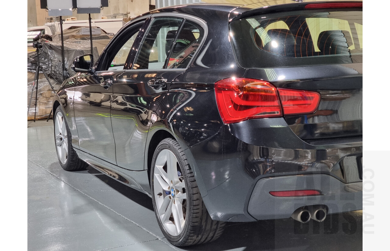 7/2015 Bmw 125i M-Sport F20 LCI MY15 5d Hatchback Black 2.0L Turbo