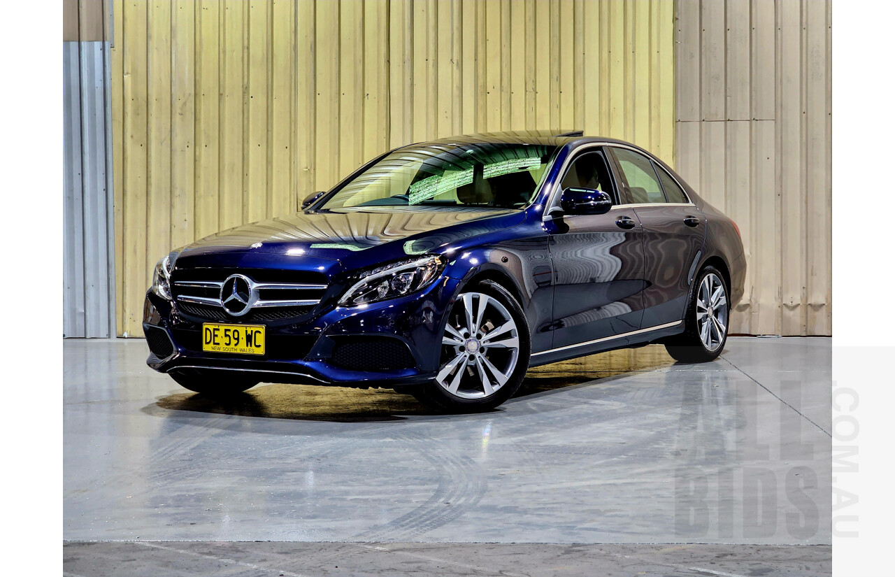 1/2015 Mercedes-Benz C200 W205 4d Sedan Metallic Blue 2.0L - Turbo