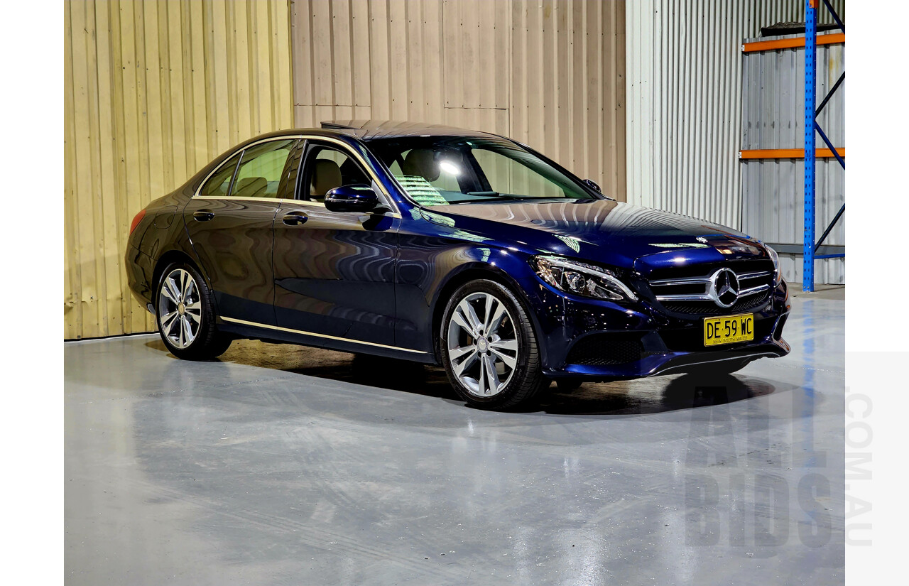 1/2015 Mercedes-Benz C200 W205 4d Sedan Metallic Blue 2.0L - Turbo