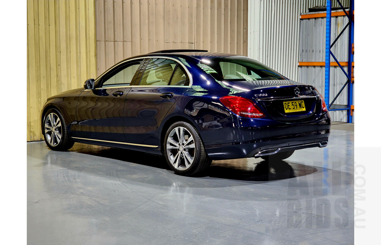 1/2015 Mercedes-Benz C200 W205 4d Sedan Metallic Blue 2.0L - Turbo
