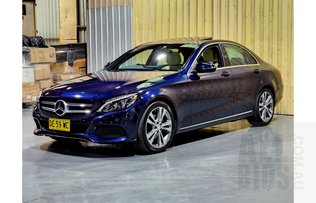 1/2015 Mercedes-Benz C200 W205 4d Sedan Metallic Blue 2.0L - Turbo