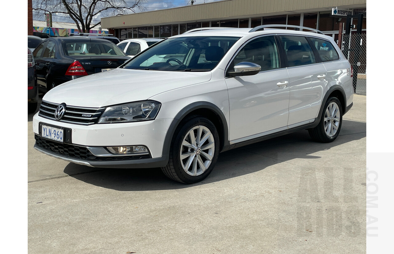 2/2014 Volkswagen Passat Alltrack 3C MY14 4d Wagon White 2.0L