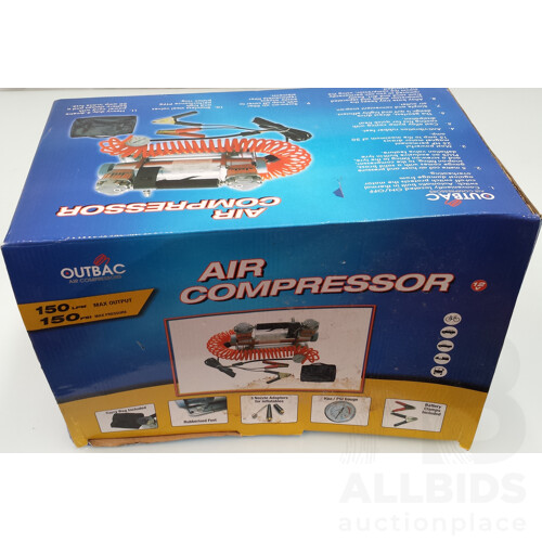 Outbac 25HP Air Compressor - 12 Volt DC - New